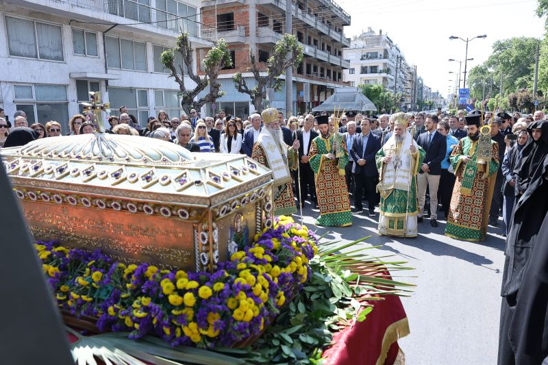 Η Σύναξη του Οσίου Γεωργίου του νέου ομολογητού (Καρσλίδη) στην Ιερά Μητρόπολη Δράμας.